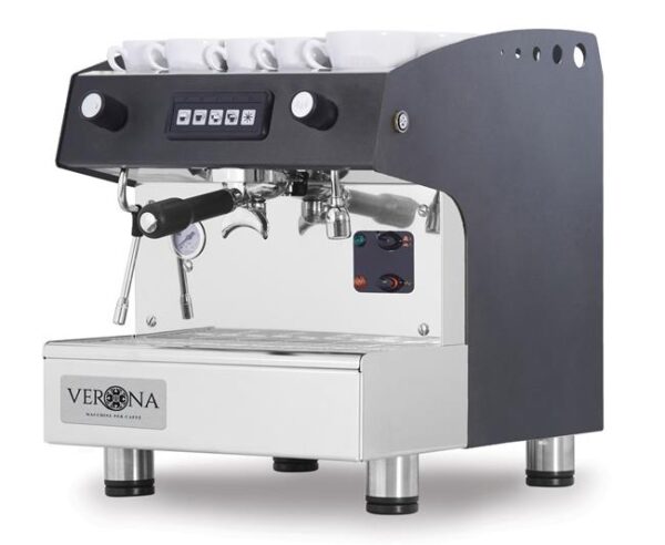 Kávovar ROMEO, 1 pákový - automatický, čierny, HENDI, Kávovar VERONA ROMEO, 1-pákový, automatický, 230V/1800W, 375x530x(H)485mm
