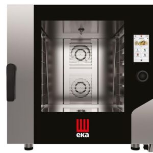 Konvekčná parná pec Millennial Touch Screen Bakery s automatickým umývacím systémom, 6× 600×400 mm – elektronické ovládanie, elektrická, Tecnoeka, 400V/11400W, 850x1035x(H)850mm