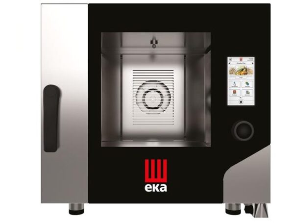 Konvekčná parná pec Millennial Touch Screen Gastro s automatickým umývacím systémom, 5× GN 1/1 – elektronické ovládanie, elektrická, Tecnoeka, 400V/7800W, 730x849x(H)700mm