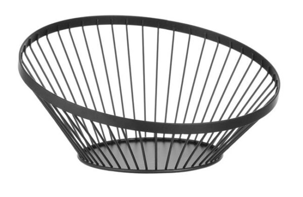 Košík na ovocie šikmý, okrúhly, čierny, HENDI, ø280x(H)130mm - Image 4