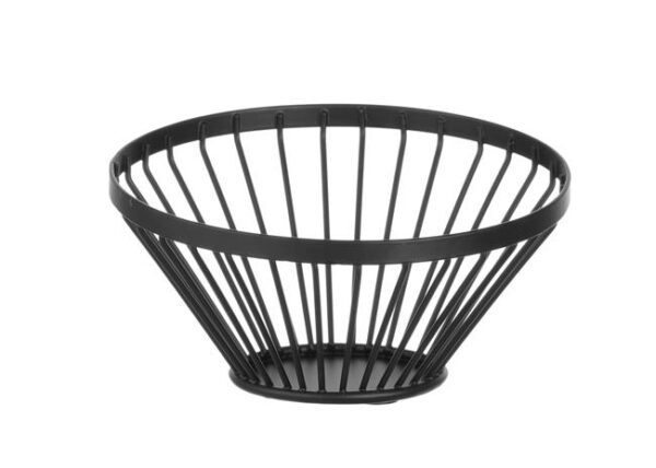 Košík na ovocie šikmý, okrúhly, čierny, HENDI, ø280x(H)130mm - Image 5