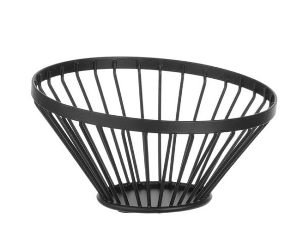 Košík na ovocie šikmý, okrúhly, čierny, HENDI, ø280x(H)130mm - Image 6