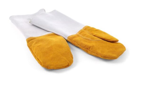 Kožené grilovacie rukavice odolné voči teplu – 2 ks, HENDI, 2 ks, (L)460mm
