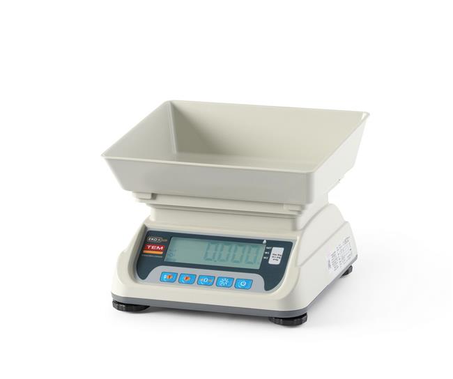 Kuchynská váha s LCD s portom RS232 a legalizáciou, rad ECO +, TEM, 255x264x(H)189mm – Obrázok 3