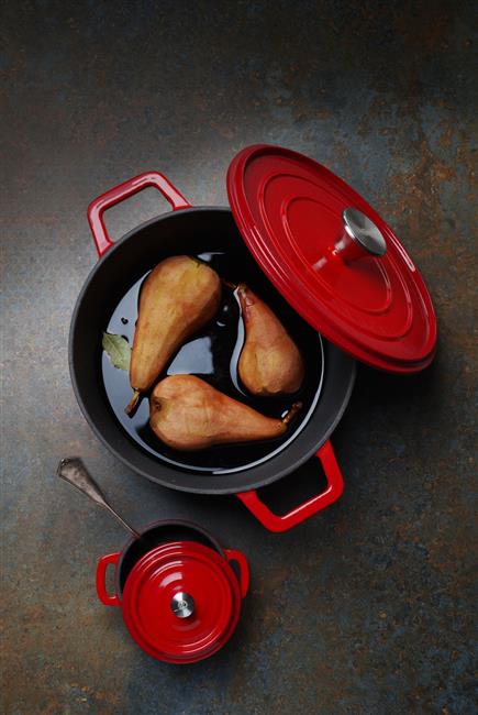 Liatinový smaltovaný kastról, HENDI, 0,27L, Červená, 130x100x(H)48mm – Obrázok 3