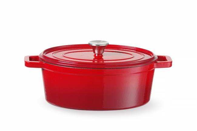 Liatinový smaltovaný kastról, HENDI, 0,27L, Červená, 130x100x(H)48mm – Obrázok 10