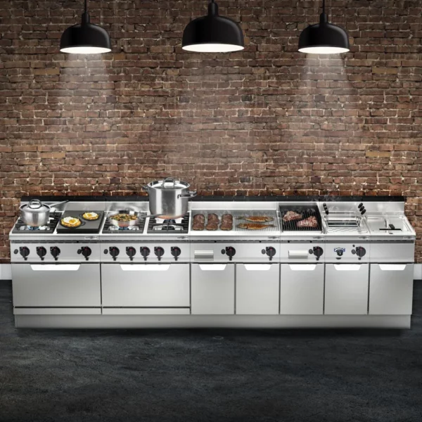 Plynový sporák - 53,5 kW - 6 horákov - Image 3