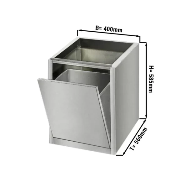 Odpadkový kôš - modul spodnej stavby 400x560mm