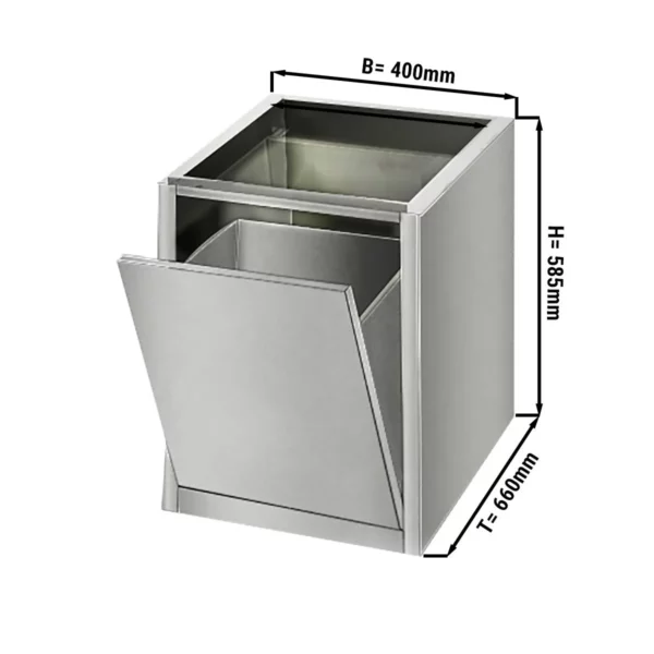 Odpadkový kôš - modul spodnej stavby 400x660mmOdpadkový kôš - modul spodnej stavby 400x660mm