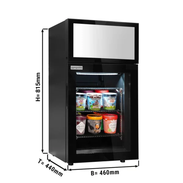 Minibar mraznička - 460 mm - s reklamným displejom
