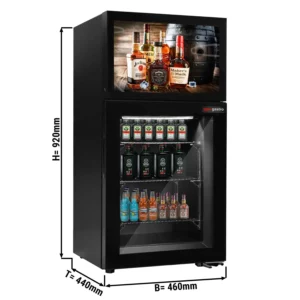 Minibar freezer - 460mm - with built-in 19 palcový LCD displej
