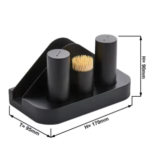 Cruet - 4 kusy - obrúsky, špáradlá, soľ a korenie
