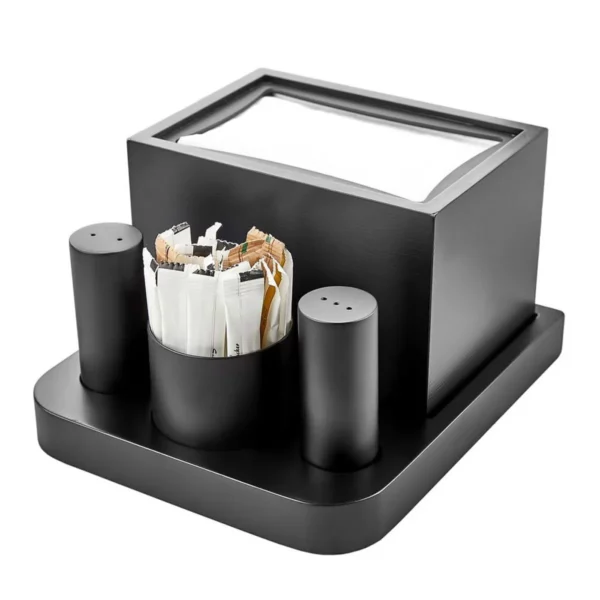 Cruet - 4 kusy - obrúsky, špáradlá, soľ a korenie - Image 3