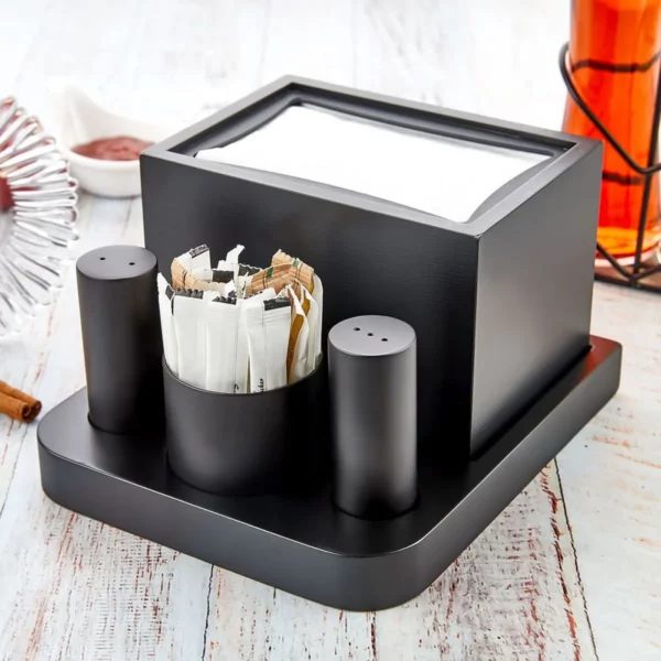Cruet - 4 kusy - obrúsky, špáradlá, soľ a korenie - Image 4