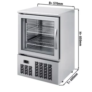 Mini mraznička PREMIUM PLUS - 95 litrov - s 1 sklenenými dvierkami