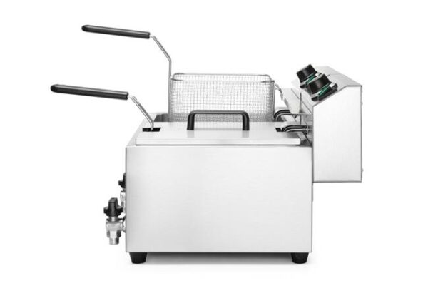Manuálna fritéza Profi Line s vypúšťacím kohútikom, 2× 8 l, HENDI, Profi Line, 16L, 230V/7000W, 610x515x(H)369mm - Image 6