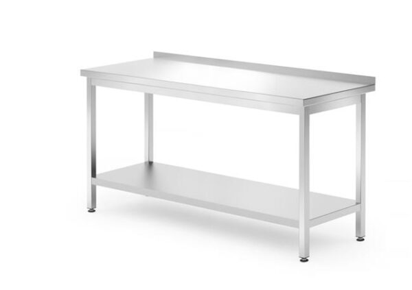 Nástenný stôl s policou – montovaný, hĺbka 700 mm, HENDI, Kitchen Line, 1600x700x(H)850mm - Image 5