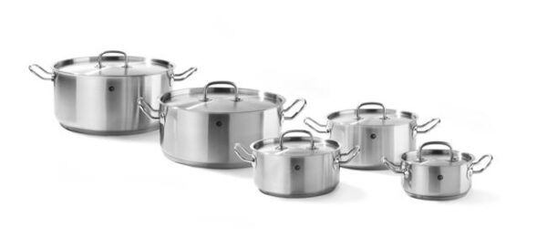 Nízky hrniec – s pokrievkou, HENDI, Kitchen Line, 4,9L, ø240x(H)110mm - Image 2