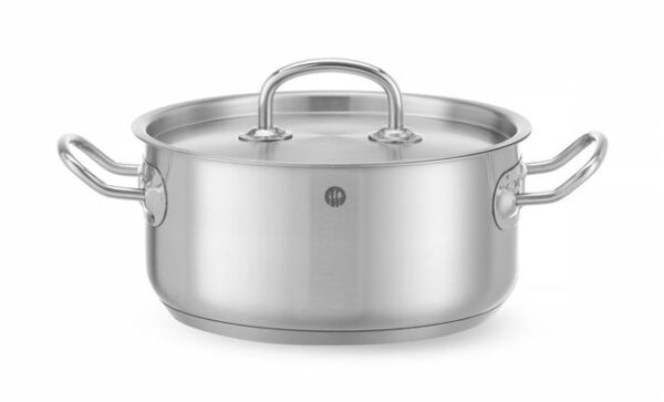 Nízky hrniec – s pokrievkou, HENDI, Kitchen Line, 4,9L, ø240x(H)110mm - Image 8