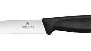 Nôž na steak a pizzu, Victorinox, Čierna, 2 ks, (L)232mm