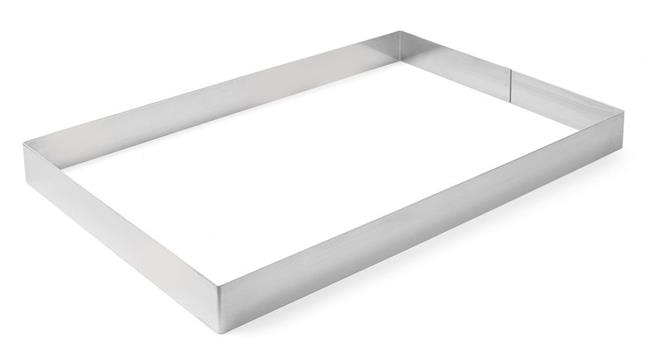 Obdĺžniková pekárensko-cukrárenská forma, HENDI, 385x285x(H)60mm – Obrázok 2