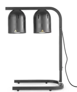Dvojlampový ohrievač jedál, HENDI, Čierna, 230V/250W, 500x352x(H)578mm