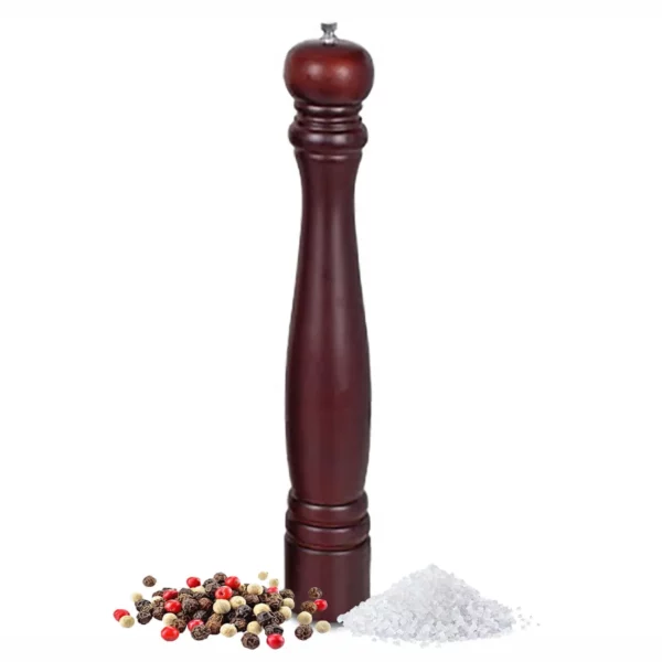 Drevený mlynček na korenie a soľ - výška: 46 cm - Image 7