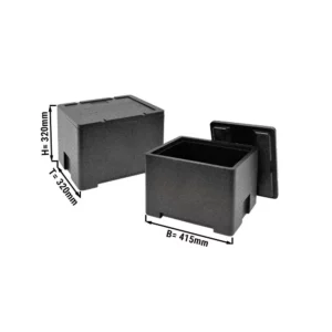 Termobox GN 1/2 - 21,6 litra | Izolovaný box | Polystyrénový box | Polibox | Zahrievací box