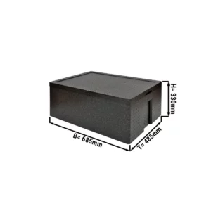Termobox Maxi - 71,7 litrov | Izolovaný box | Polystyrénový box | Polibox | Zahrievací box