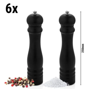 6x sada 2ks mlynčekov na korenie a soľ - výška: 250mm