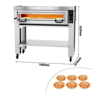 Elektrická pizza pec Power - 6x 34cm - Digital - vrátane digestora a základného rámu