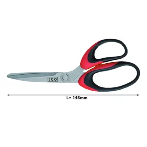Nožnice na papier/tapetu - 24,5 cm - dĺžka strihu: 11 cm