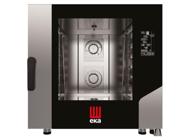 Parný konvektomat Millenial Black Mask Bakery 6× 600×400 mm, elektrický, Tecnoeka, 400V/10400W, 850x1035x(H)850mm