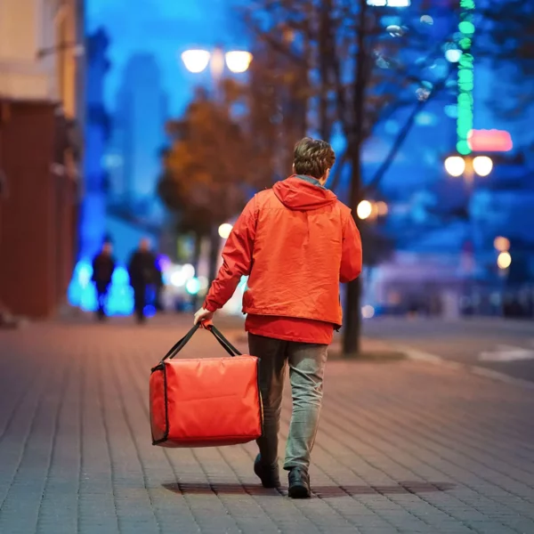 BurgerBag Pro - Vyhrievaná taška na doručenie - na 12 krabičiek na hamburgery - červená - Image 6