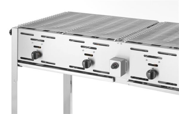 Plynový gril Grill-Master Quattro, HENDI, 22kW, 1330x600x(H)920mm - Image 6