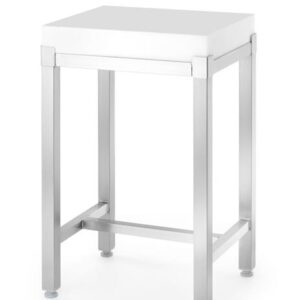Polyetylénový mäsiarsky klát so základňou, HENDI, 505663 + 505670, 500x400x(H)830mm