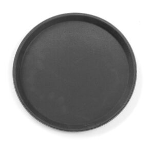 Polypropylénový servírovací podnos, protišmykový, guľatý, čierny, HENDI, ø360x(H)20mm