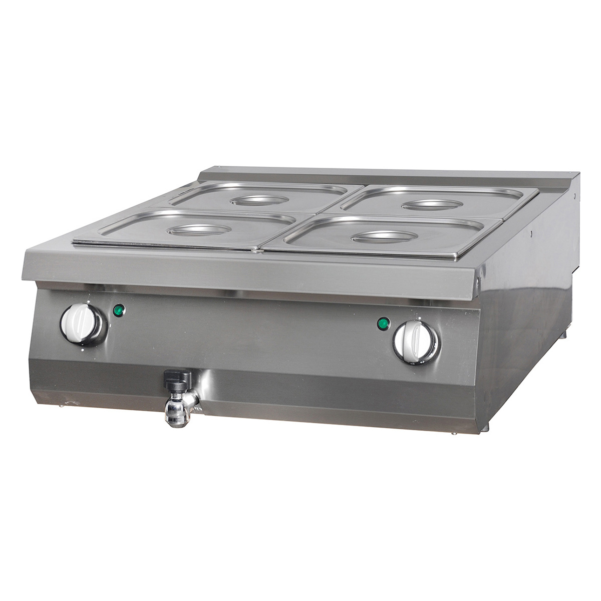 Premium Bain Marie - elektrický - dvojdielny - 90 cm hlboký