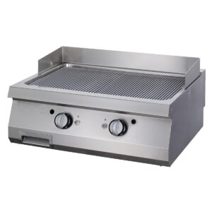 Prémiová grilovacia panvica s drážkami Chrome - elektrická - dvojitá jednotka - hĺbka 90 cm