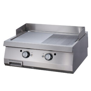 Grilovacia panvica Premium 1/2 s drážkami - plynová - dvojitá jednotka - 90 cm hlboká