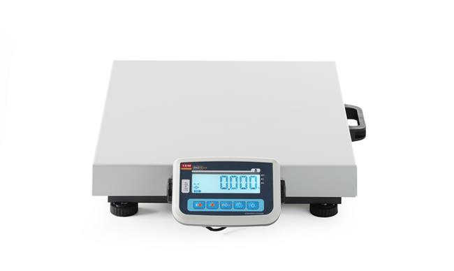 Prenosná váha na balíky LCD s legalizáciou, rad EKO+, 150 kg, TEM, xx(H)mm