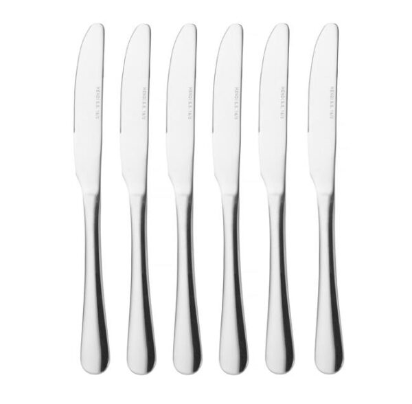 Príborový nôž - 6 kusov, HENDI, Profi Line, 6 ks, (L)225mm