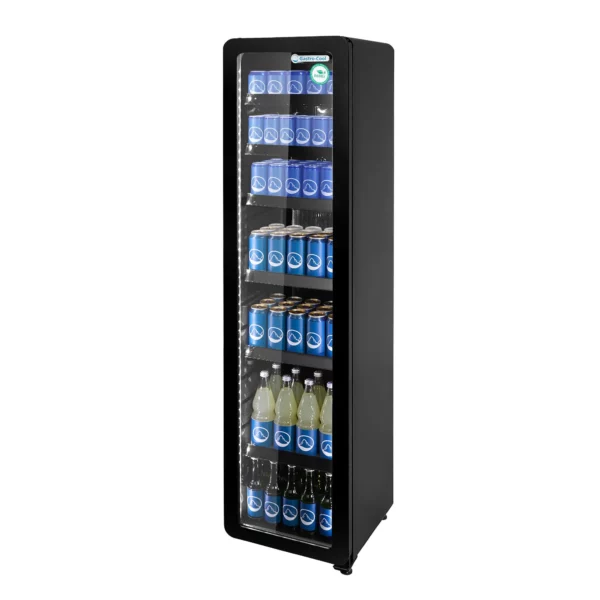 GASTRO COOL | Chladnička so sklenenými dverami - 220 litrov - úzka - 1 sklenené dvere - čierna - Image 7