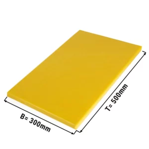 Doska na krájanie - 30 x 50 cm - hrúbka 2 cm - žltá