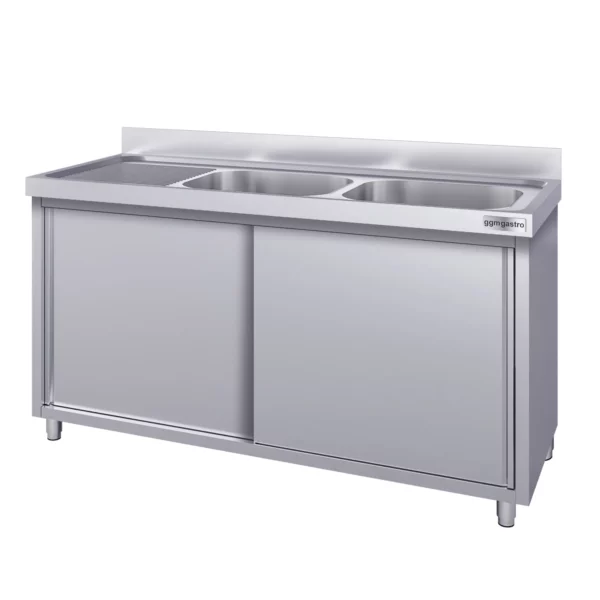 Drezová skrinka ECO - 1400x700mm - s 2 umývadlami vpravo - Image 2