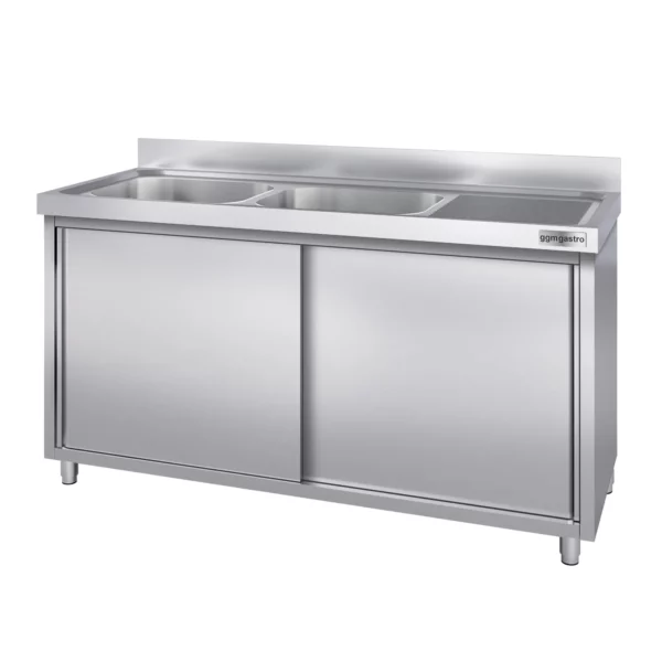 Drezová skrinka PREMIUM - 1600x700mm - s 2 umývadlami vľavo - Image 3