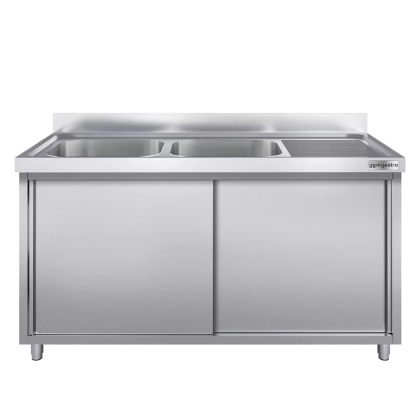 Drezová skrinka PREMIUM - 1600x700mm - s 2 umývadlami vľavo - Image 4