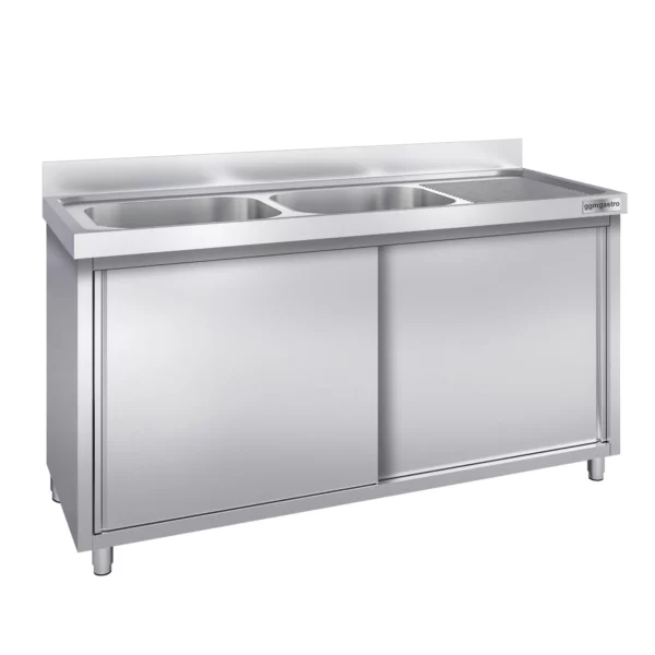 Drezová skrinka PREMIUM - 1600x700mm - s 2 umývadlami vľavo - Image 5