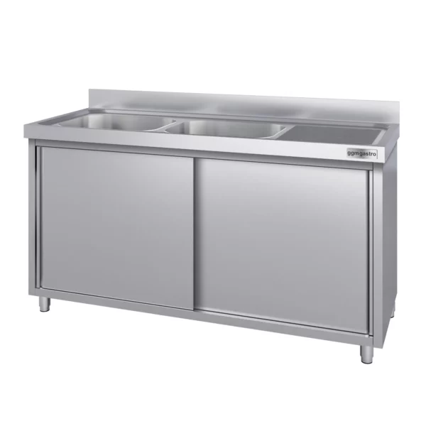 Drezová skrinka ECO - 2000x700mm - s 2 umývadlami vľavo - Image 3