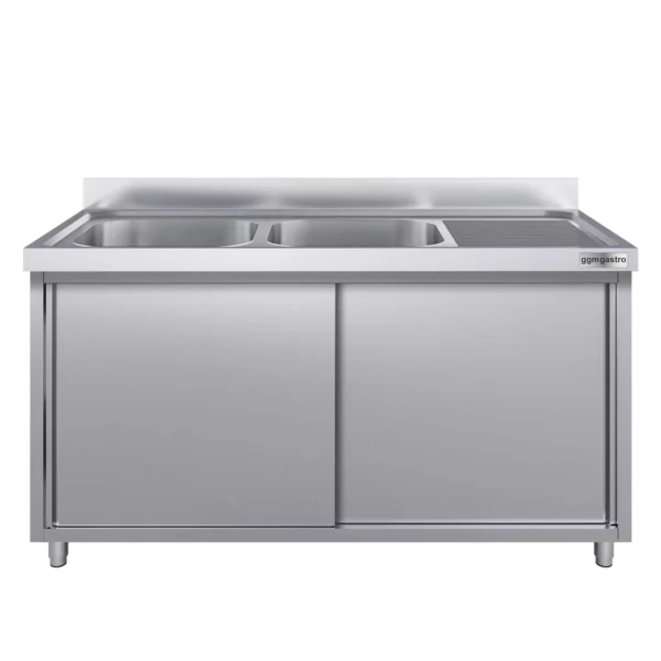 Drezová skrinka ECO - 2000x700mm - s 2 umývadlami vľavo - Image 4